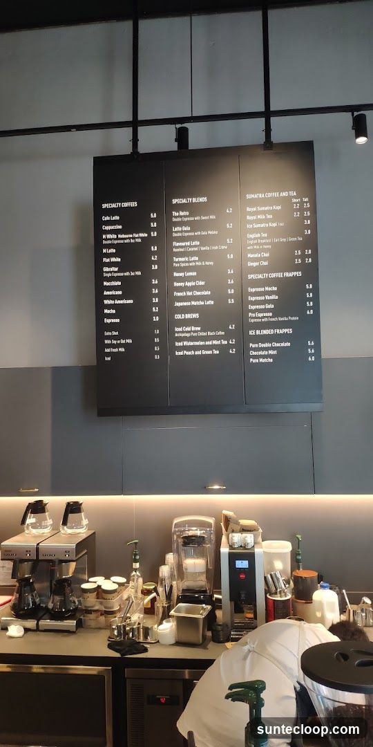 Coffee and Tea Menu