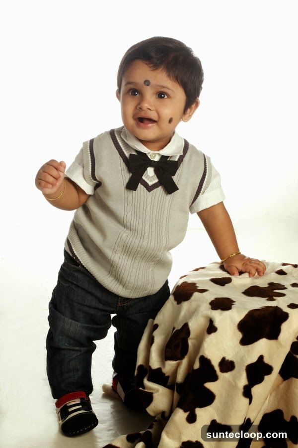 Baby in formal attire