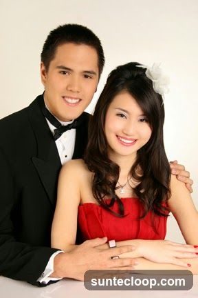 Couple in formal attire