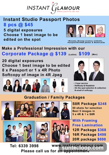 Instant Glamour Photography Packages