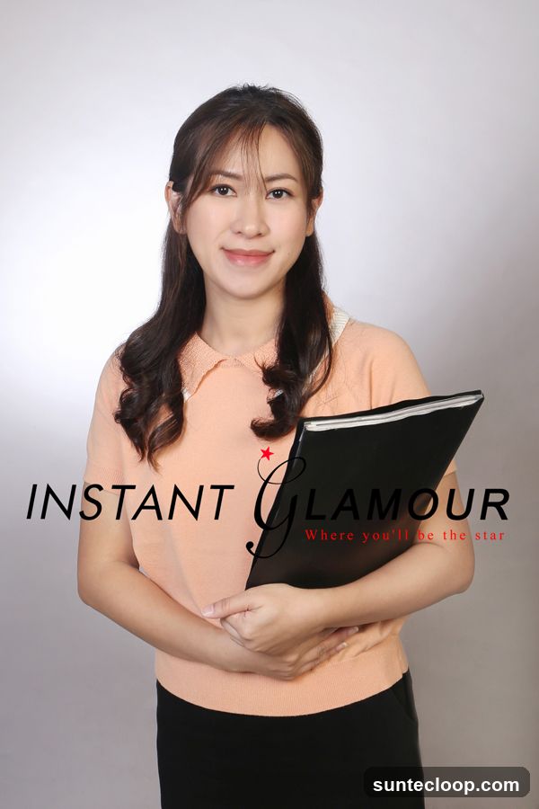 Woman holding a portfolio