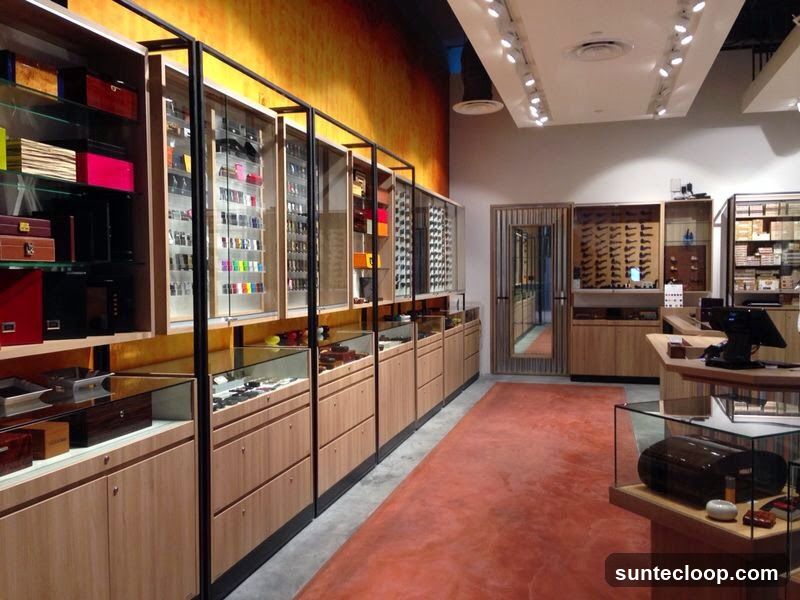 Store Interior with Display Cases