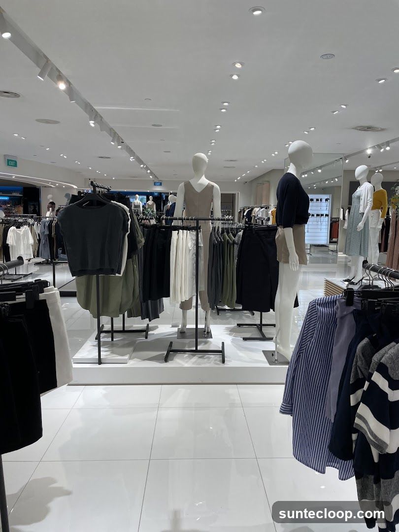 Clothing store interior