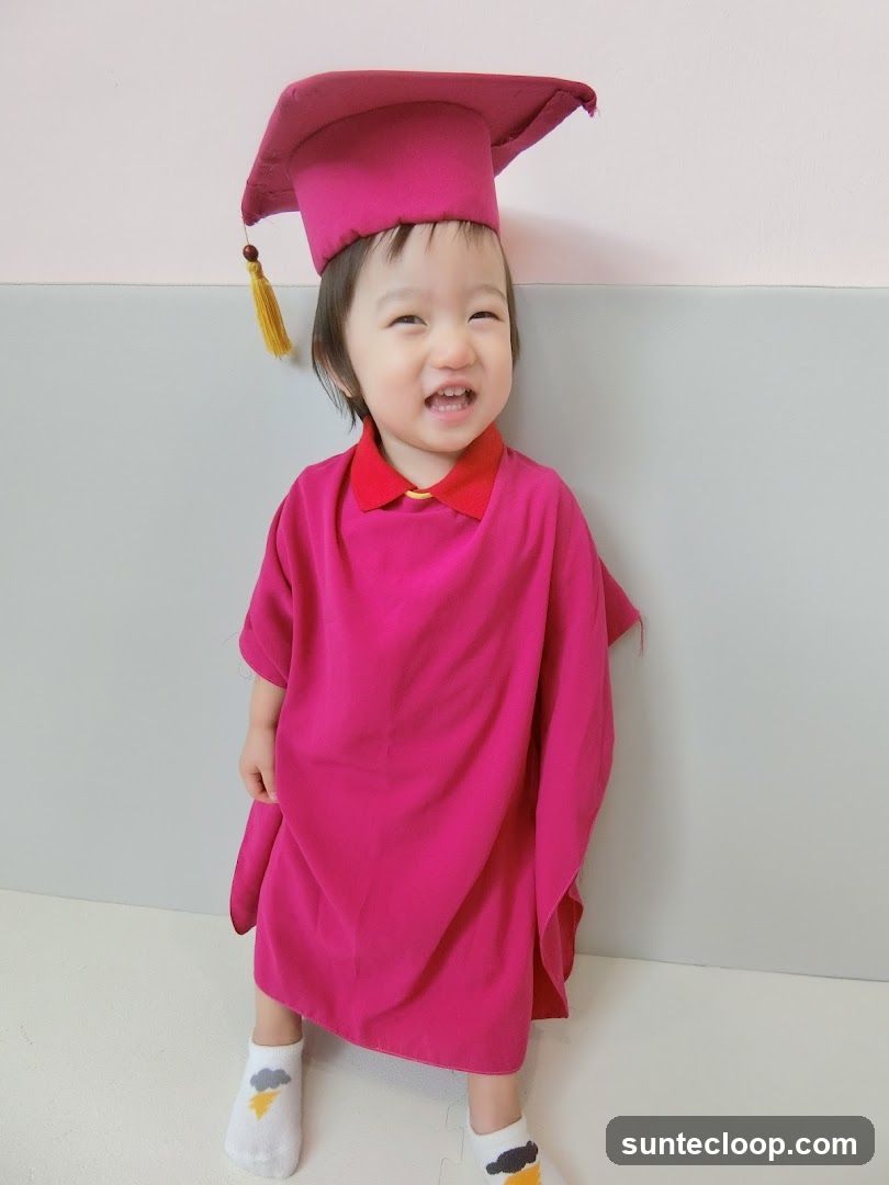 Child in Graduation Attire