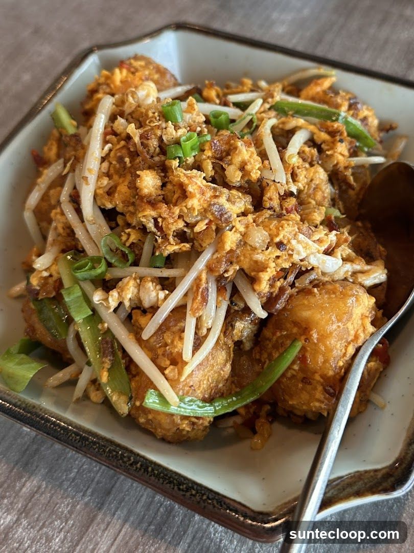 Fried Tofu with Scrambled Eggs and Bean Sprouts