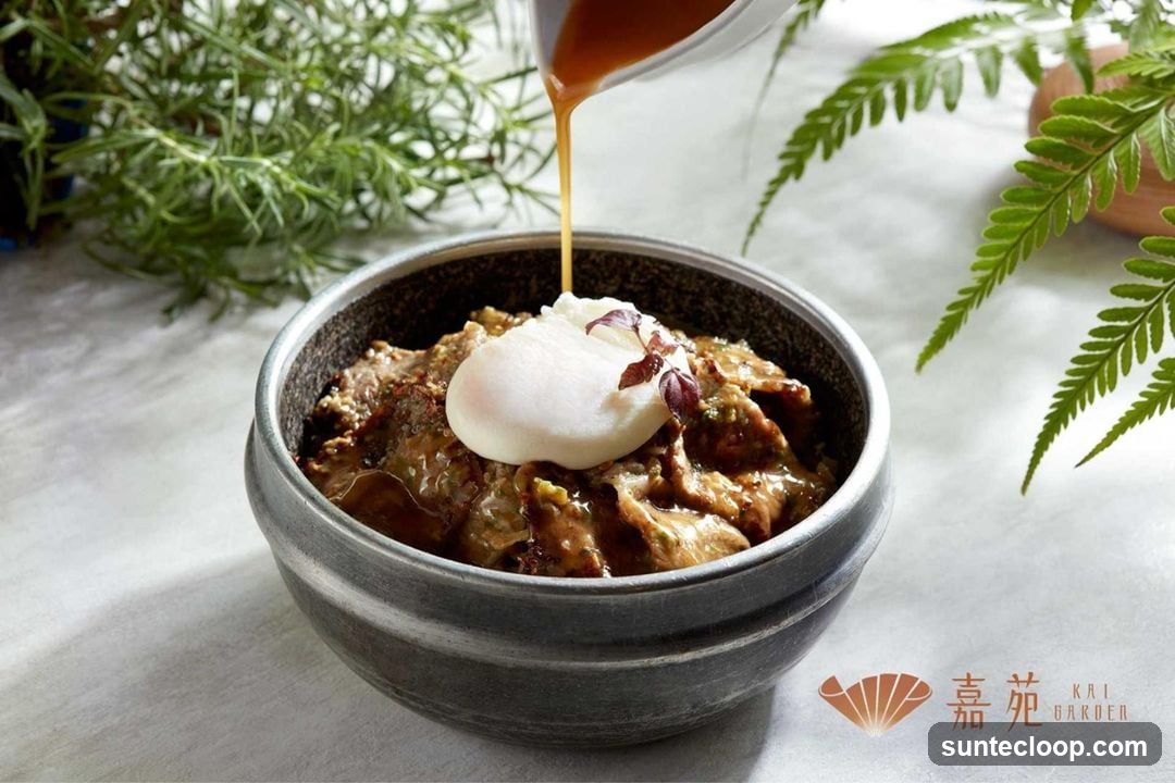 Bowl of food with poached egg