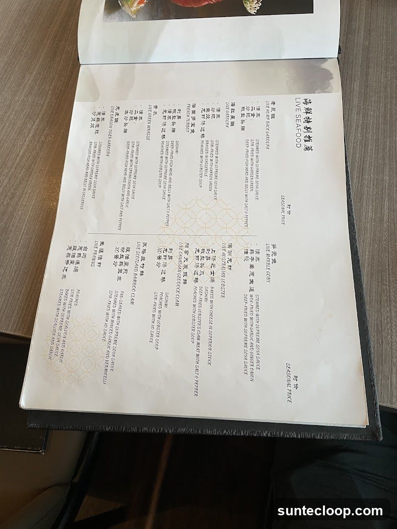 LIVE SEAFOOD