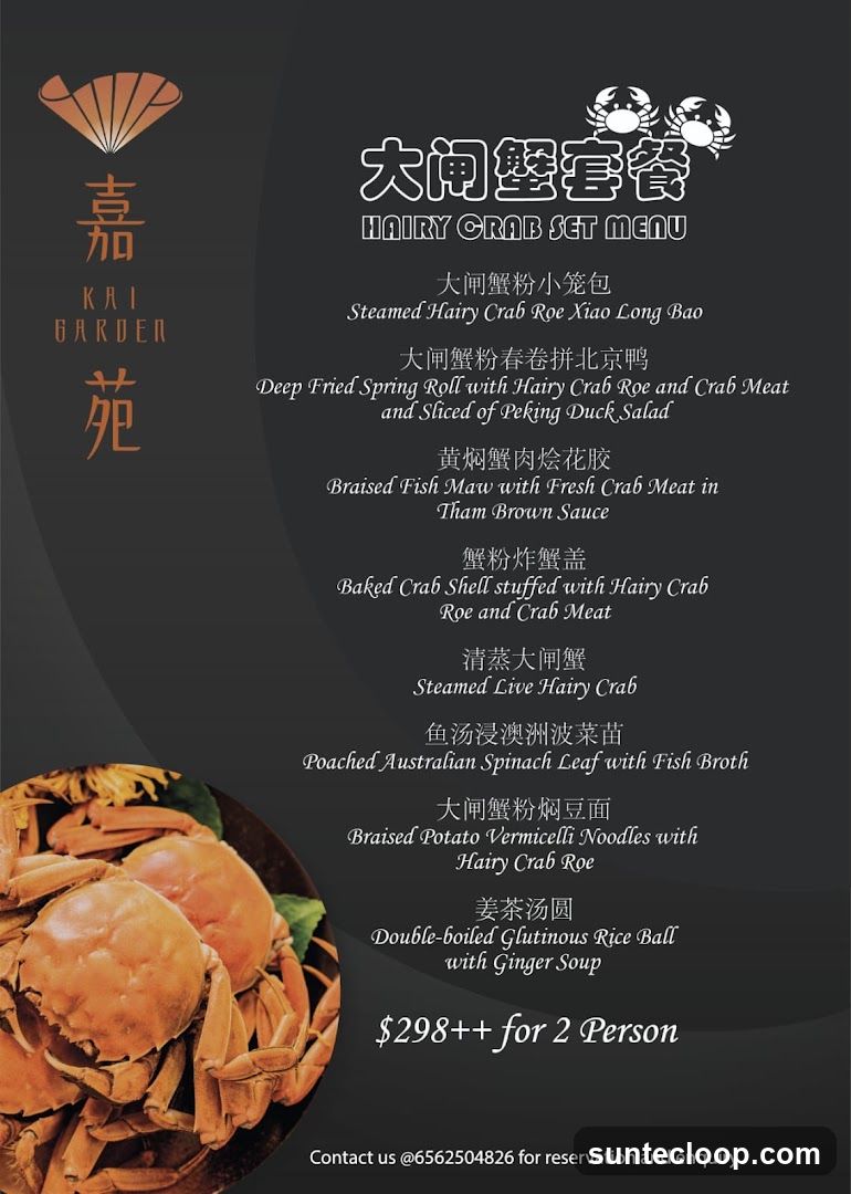HAIRY CRAB SET MENU