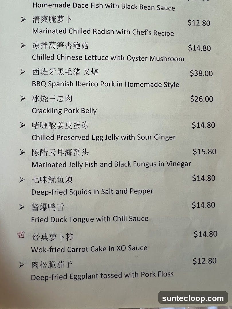 Menu Items