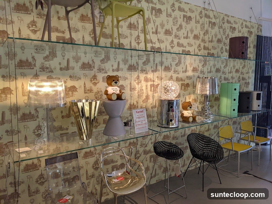 Display of furniture and decor