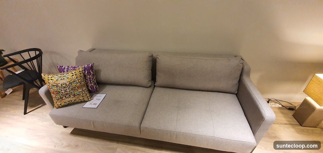 Sofa with decorative pillows