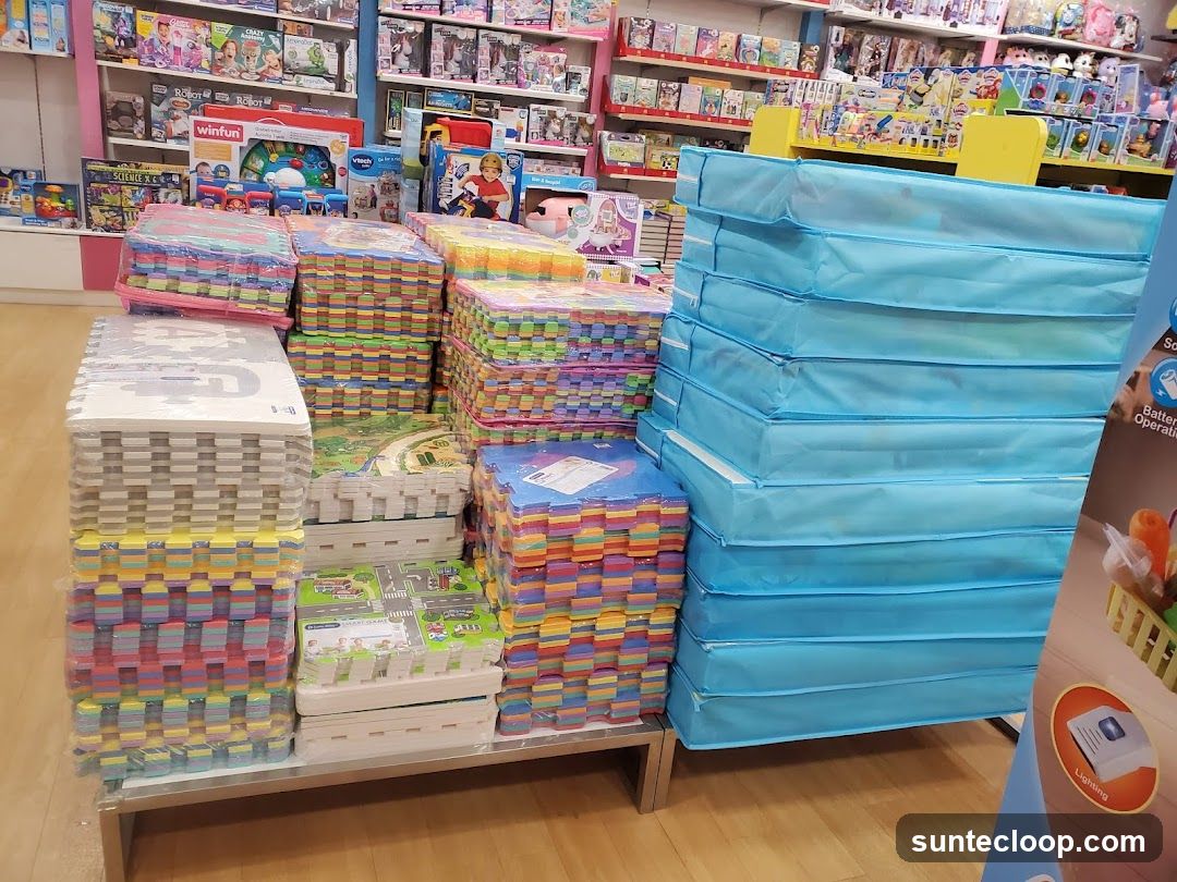 Play Mats and Toys Display