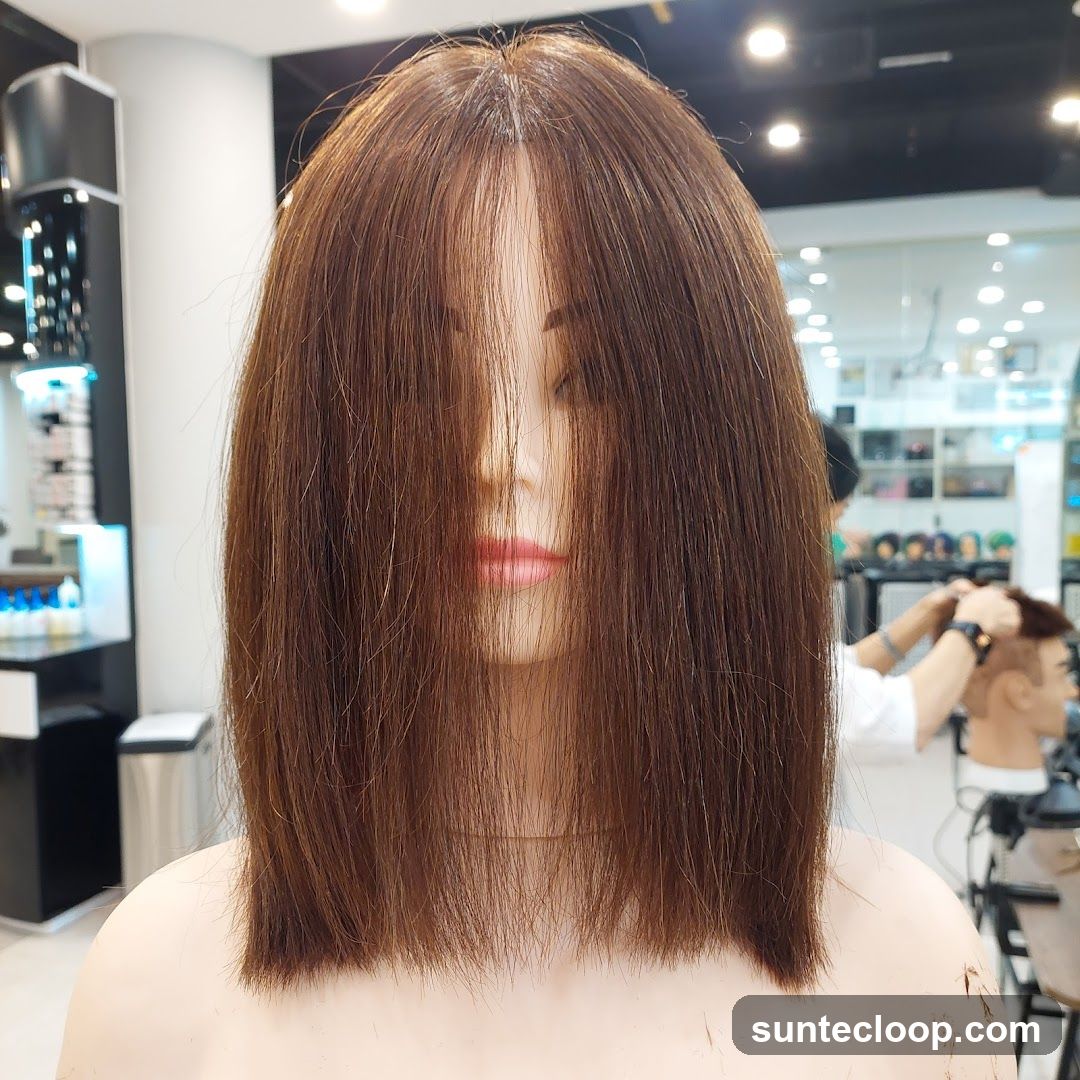 Mannequin Head with Brown Hair