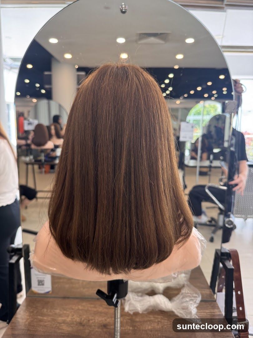 Mannequin Head with Brown Hair