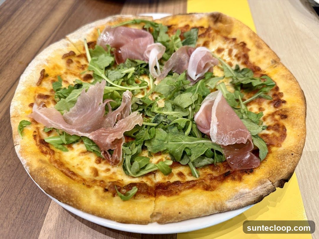 Prosciutto and Arugula Pizza