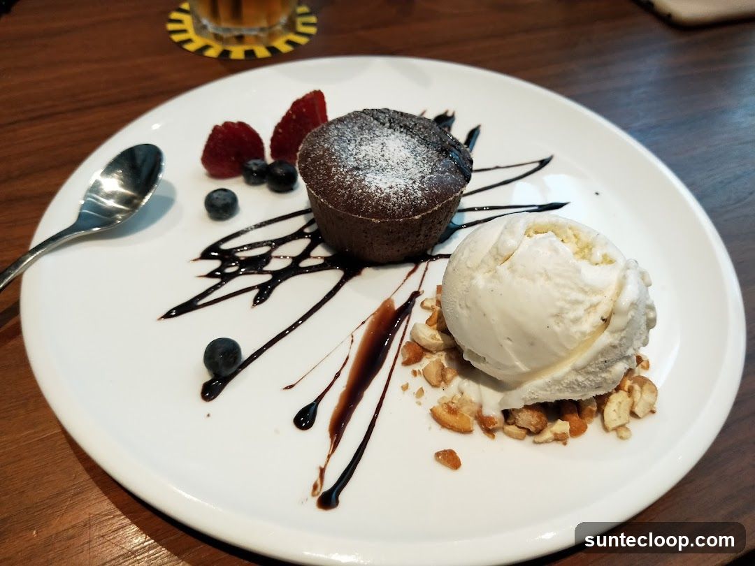 Chocolate Lava Cake with Ice Cream