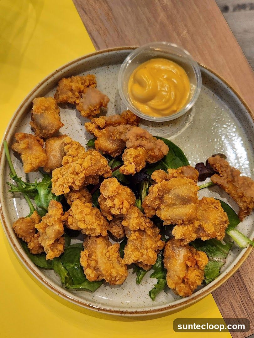 Fried Chicken Bites with Dip