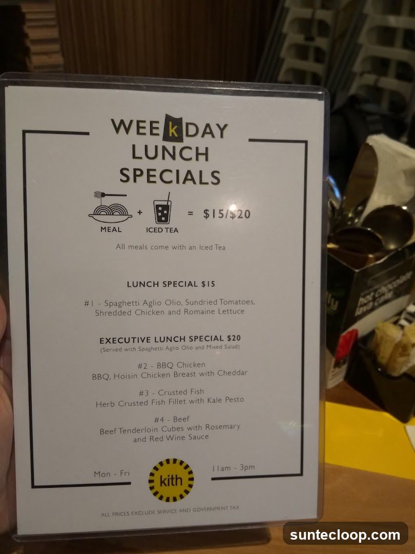 Weekday Lunch Specials