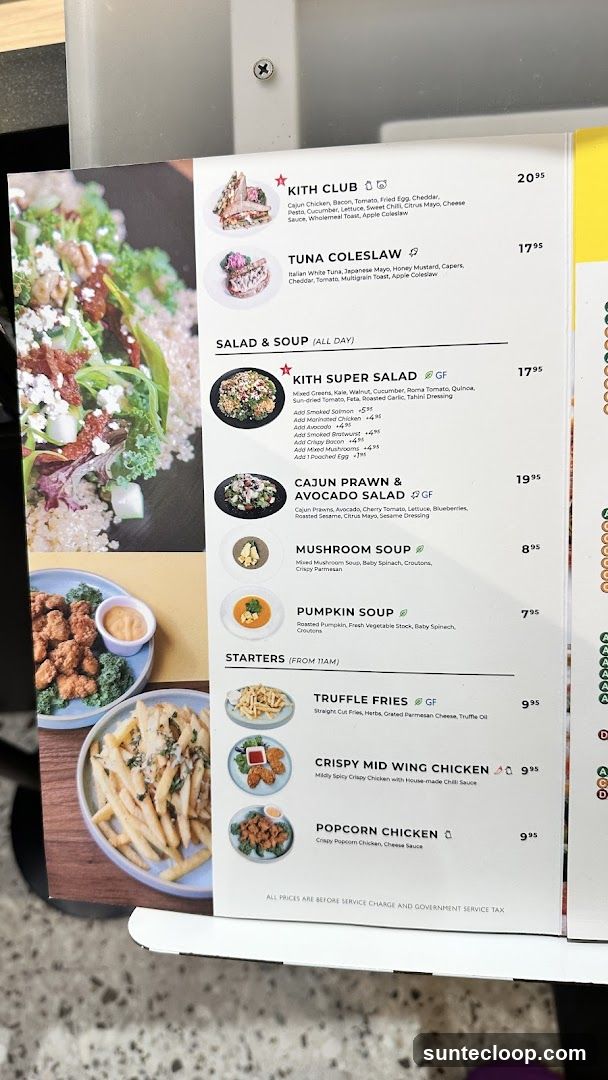 Kith Menu