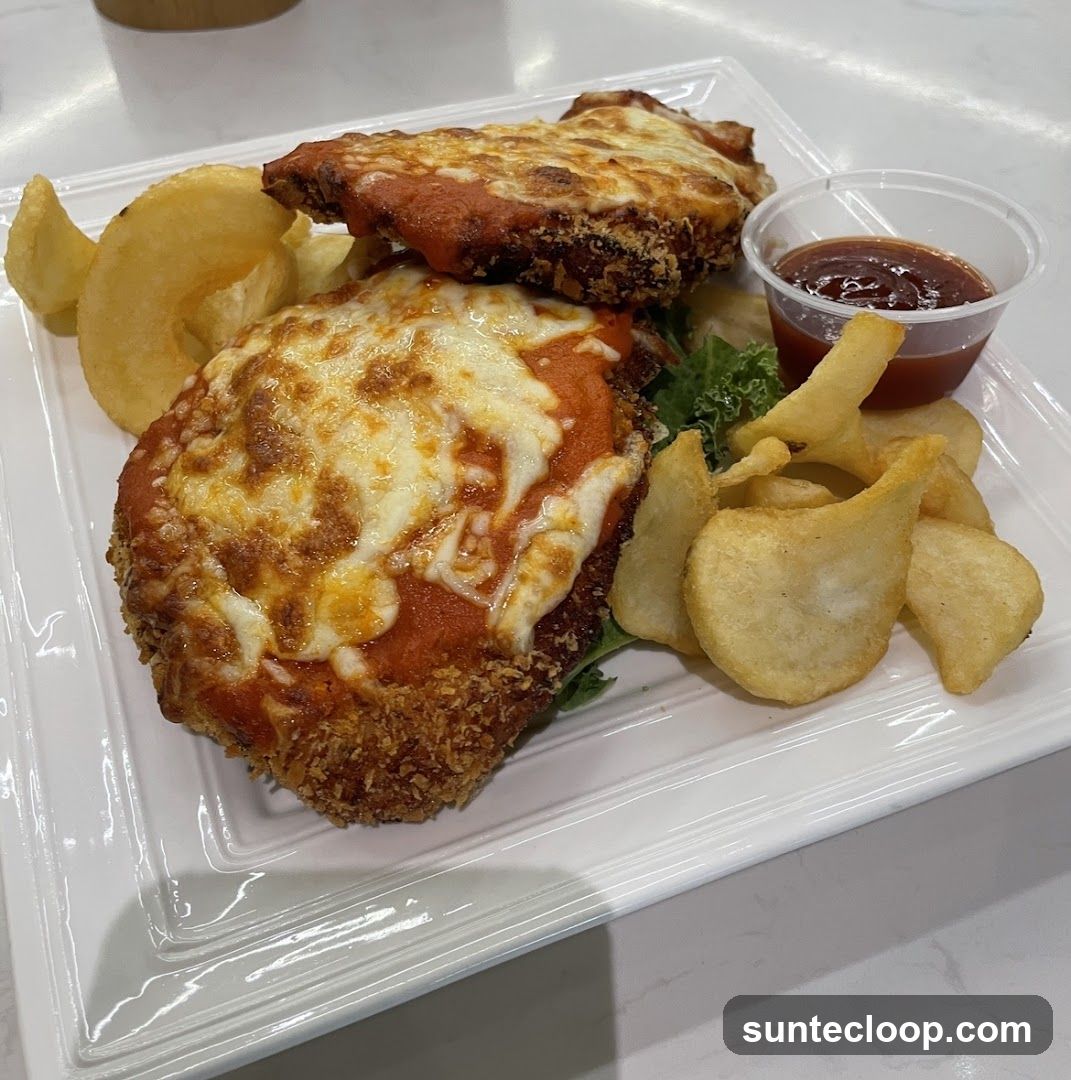 Chicken Parmesan with Chips