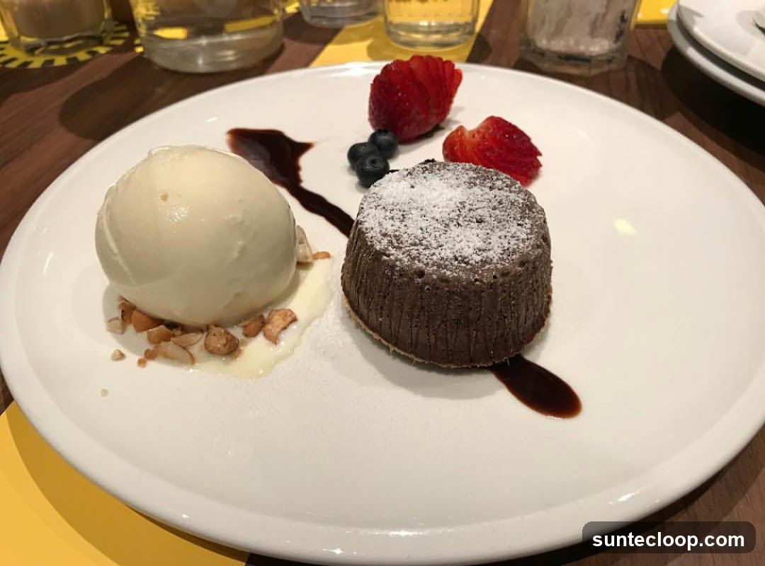 Chocolate Lava Cake with Ice Cream