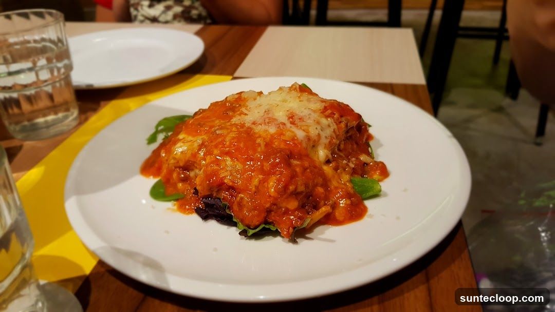 Lasagna with Cheese and Sauce