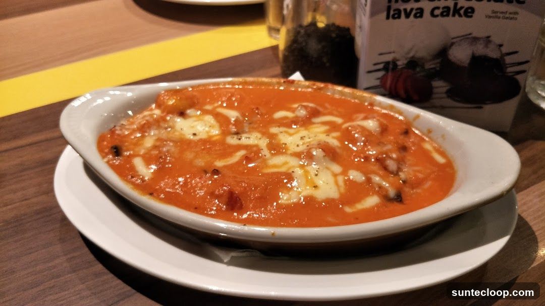Baked Dish with Melted Cheese