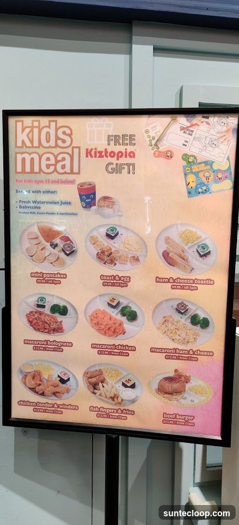Kids Meal Menu