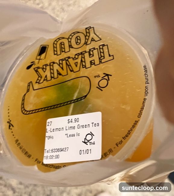 Lemon Lime Green Tea