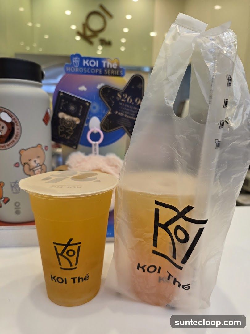 KOI Thé Drinks and Merchandise