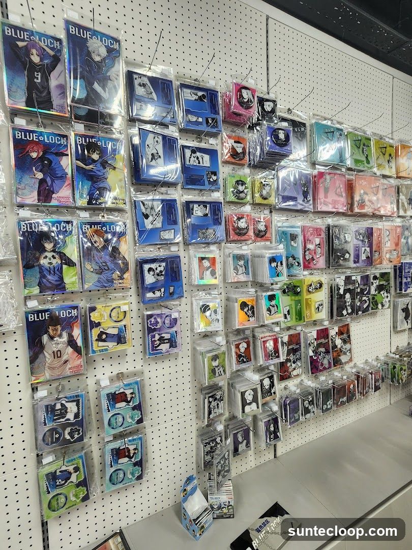 Blue Lock Merchandise Display