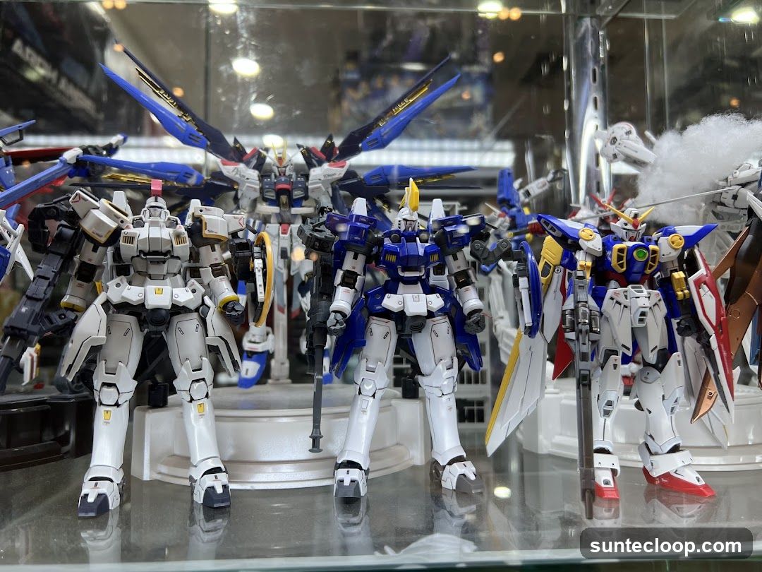 Display of Gundam Models