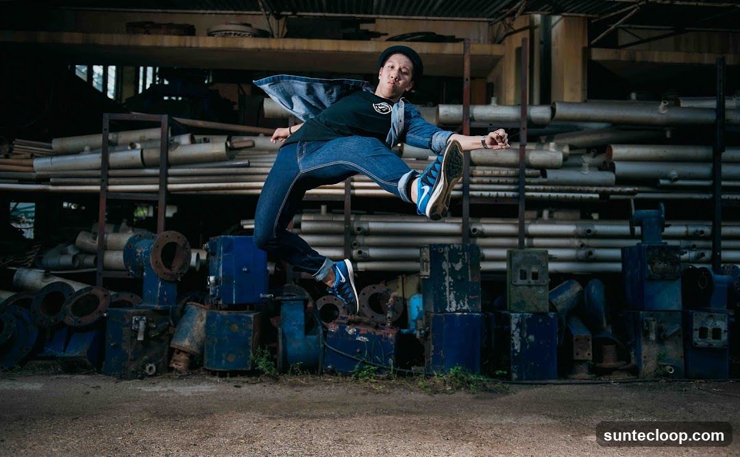 Dancer in mid-air