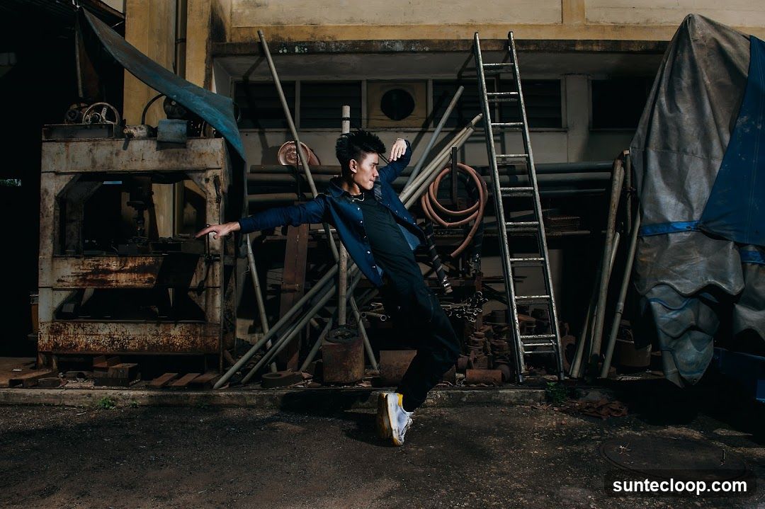 Dancer in Industrial Setting