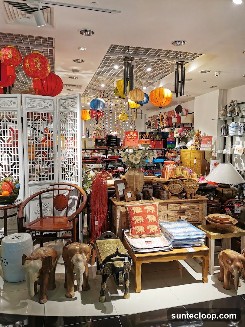 Asian-themed home decor store