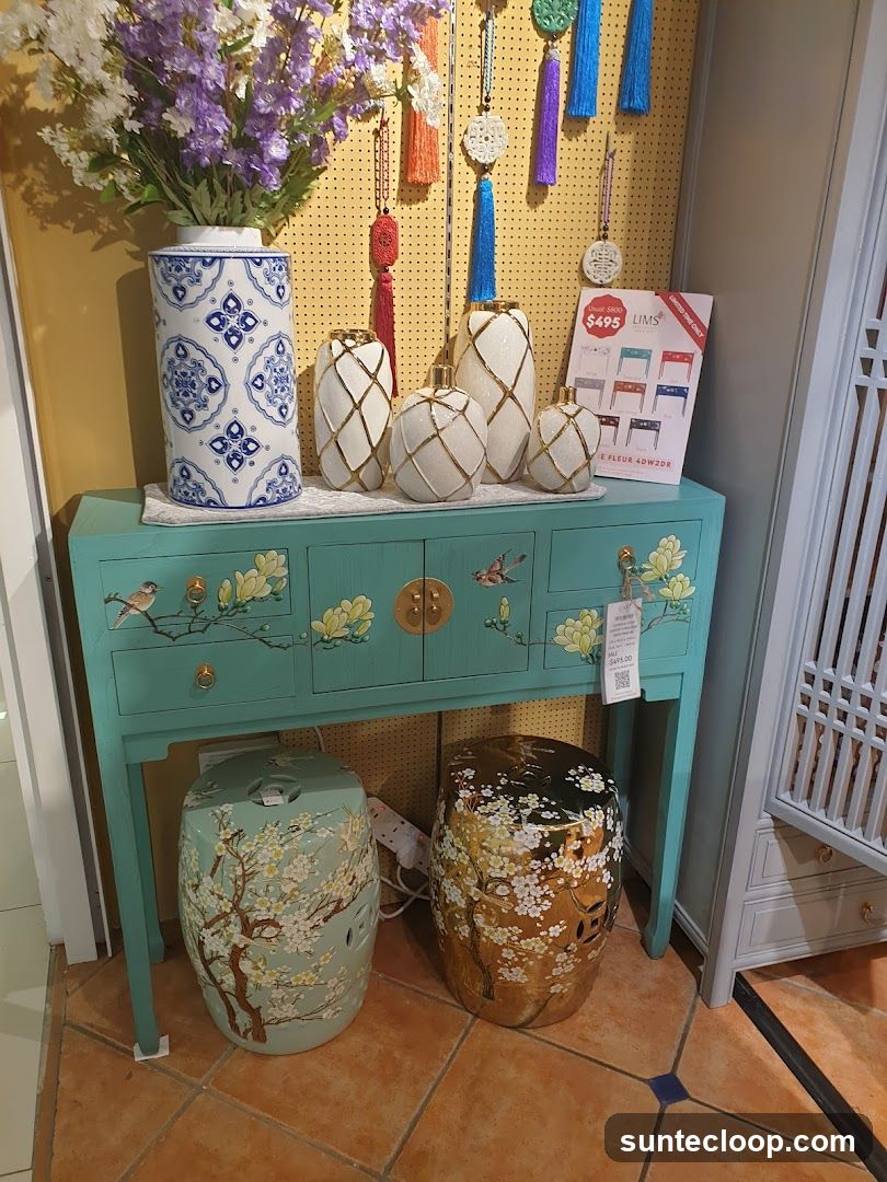 Decorative Console Table Display