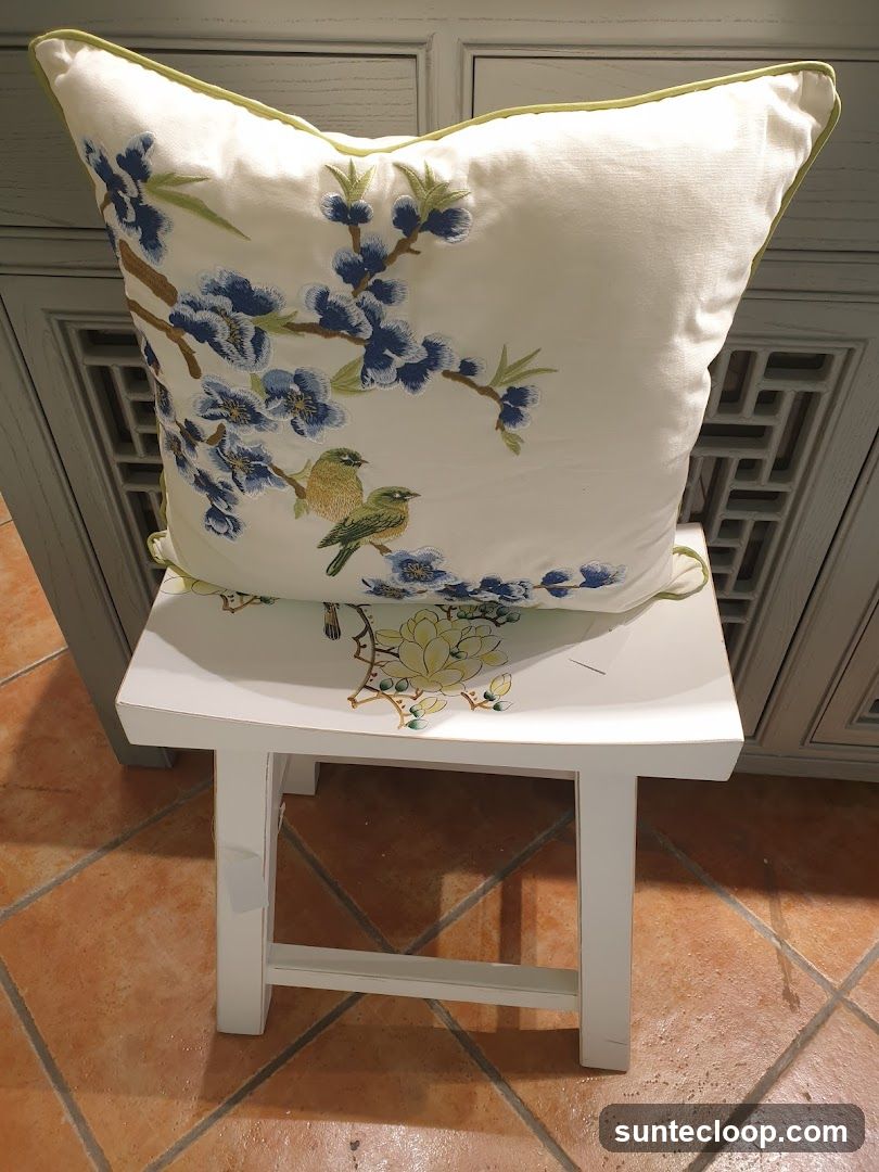 Decorative Pillow and Stool