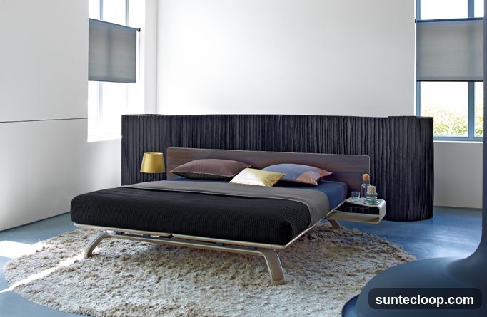 Modern Bedroom with Platform Bed