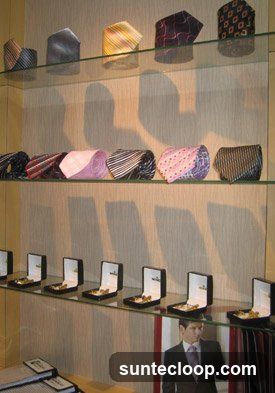 Ties and Cufflinks Display