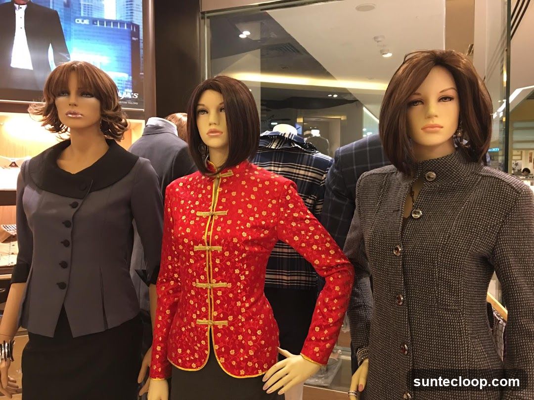 Mannequins in a clothing store