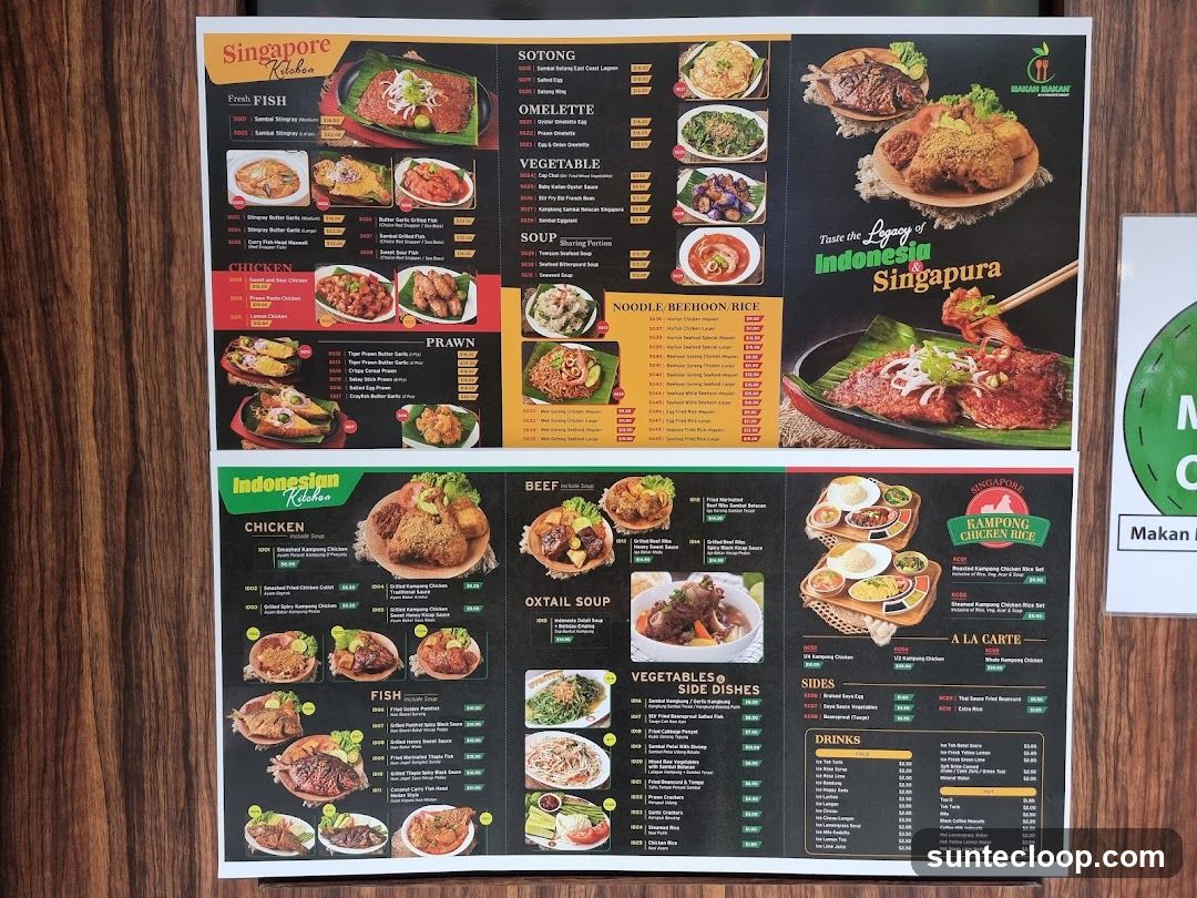 Makan Makan Indonesia Singapura Menu