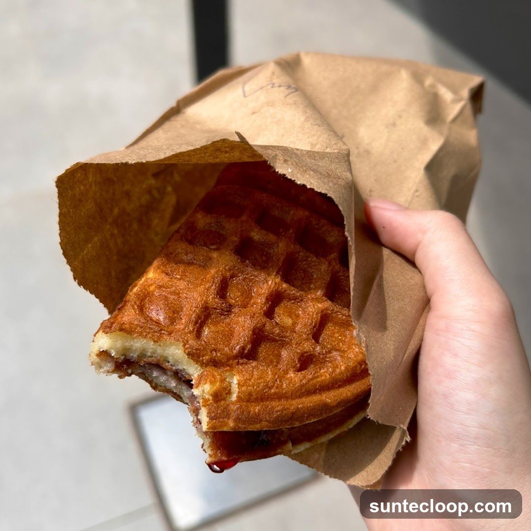 Waffle with filling