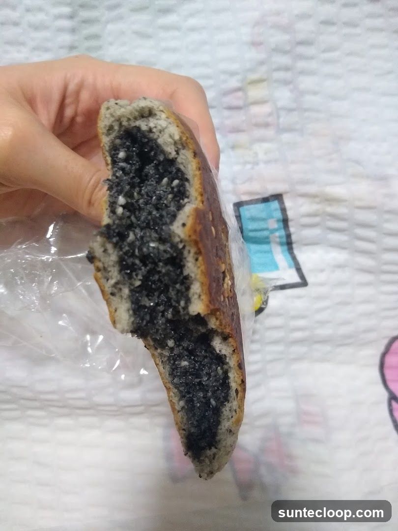 Black Sesame Filled Pastry