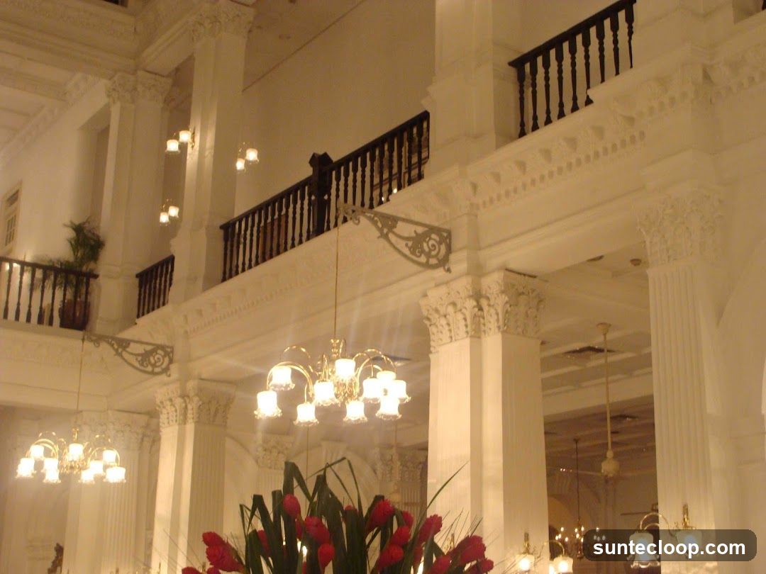 Grand Interior with Chandeliers