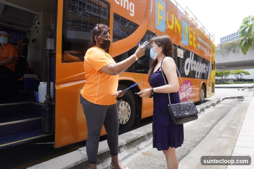 Temperature Check Before Boarding Bus