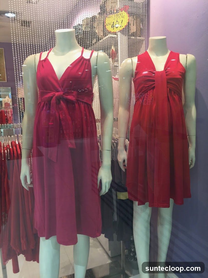 Window Display with Dresses