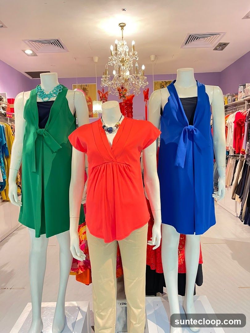 Mannequins in a clothing store