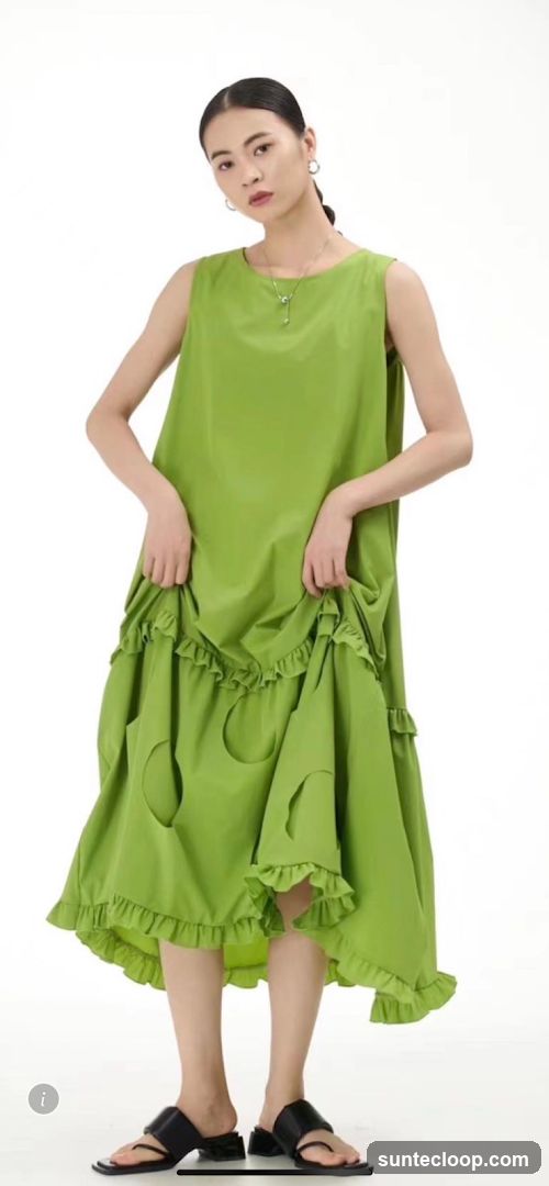 Woman in Green Dress