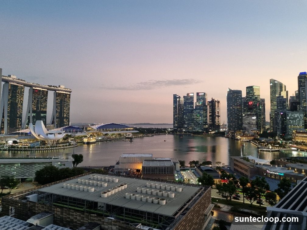 Singapore Skyline at Dusk