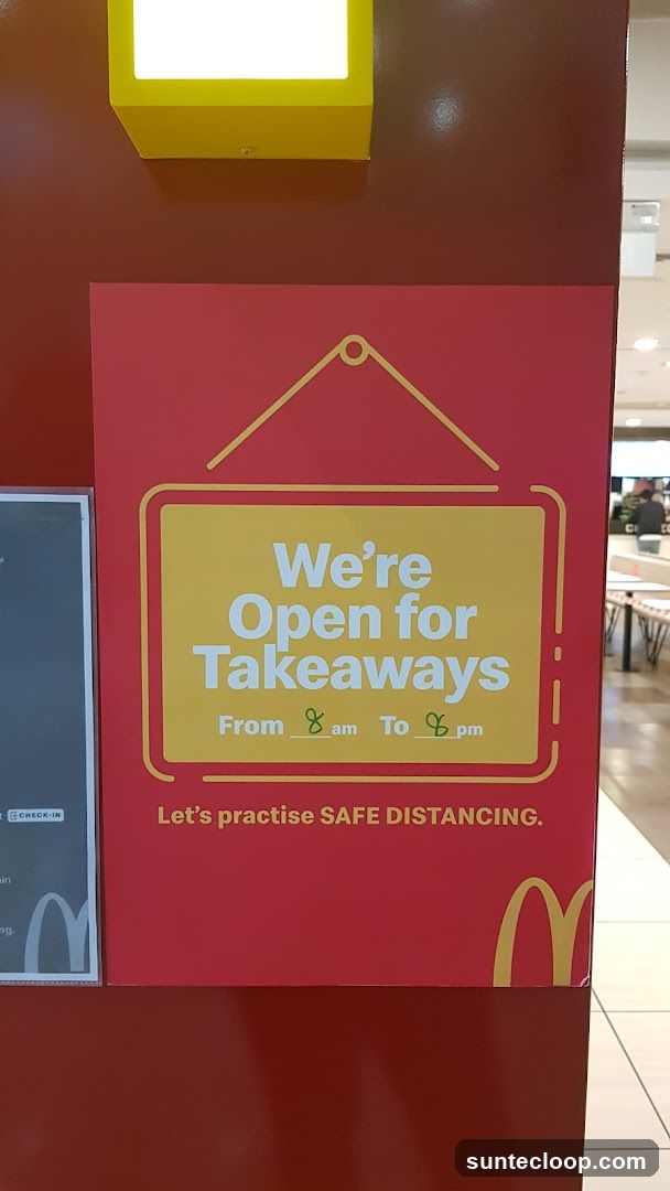 McDonald's Takeaway Sign